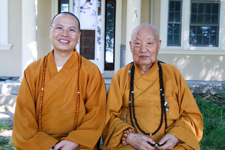 6969湛山精舍开山长老丶92岁高龄的性空老法师和加拿大佛教会会长